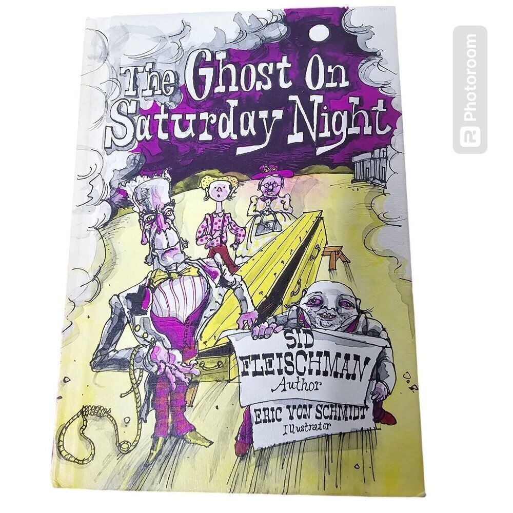 Vintage 1970's The Ghost on Saturday Night by Sid Fleischman Illustrated Childre